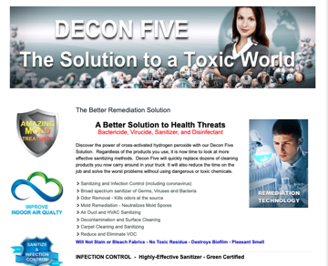 Decon Five is an Effective Green Sanitizer